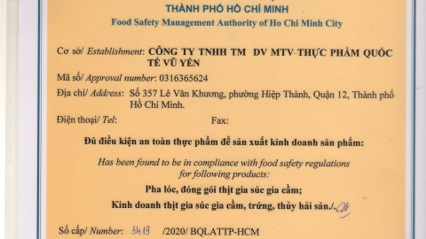  GIẤY CHỨNG NHẬN