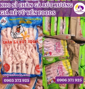 CHÂN GÀ RÚT XƯƠNG ĐÔNG LẠNH GIÁ SỈ HCM