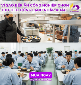 LÝ DO BẾP ĂN NHÀ MÁY ƯU TIÊN THỊT HEO ĐÔNG LẠNH